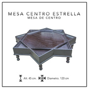 MESA CENTRO ESTRELLA