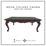 MESA COLORS CAOBA